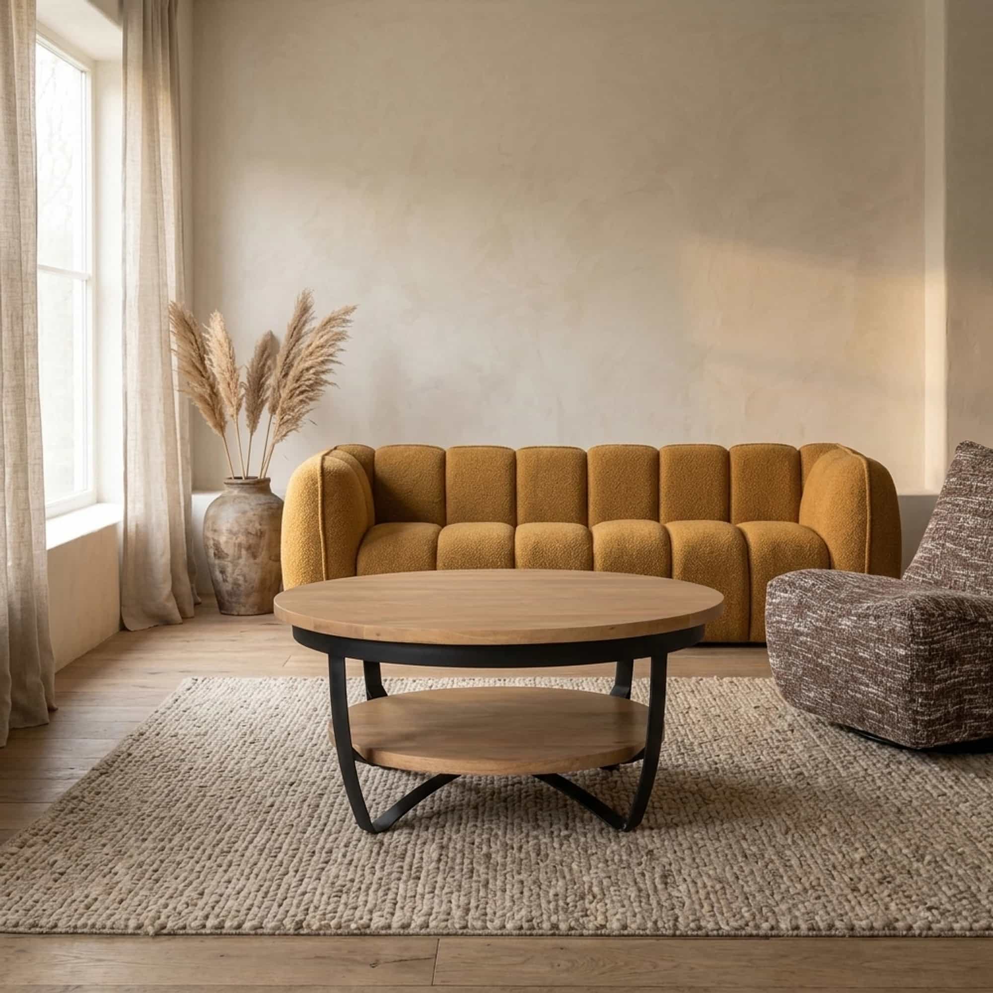 Salontafel Paras Naturel Mangohout 90 cm