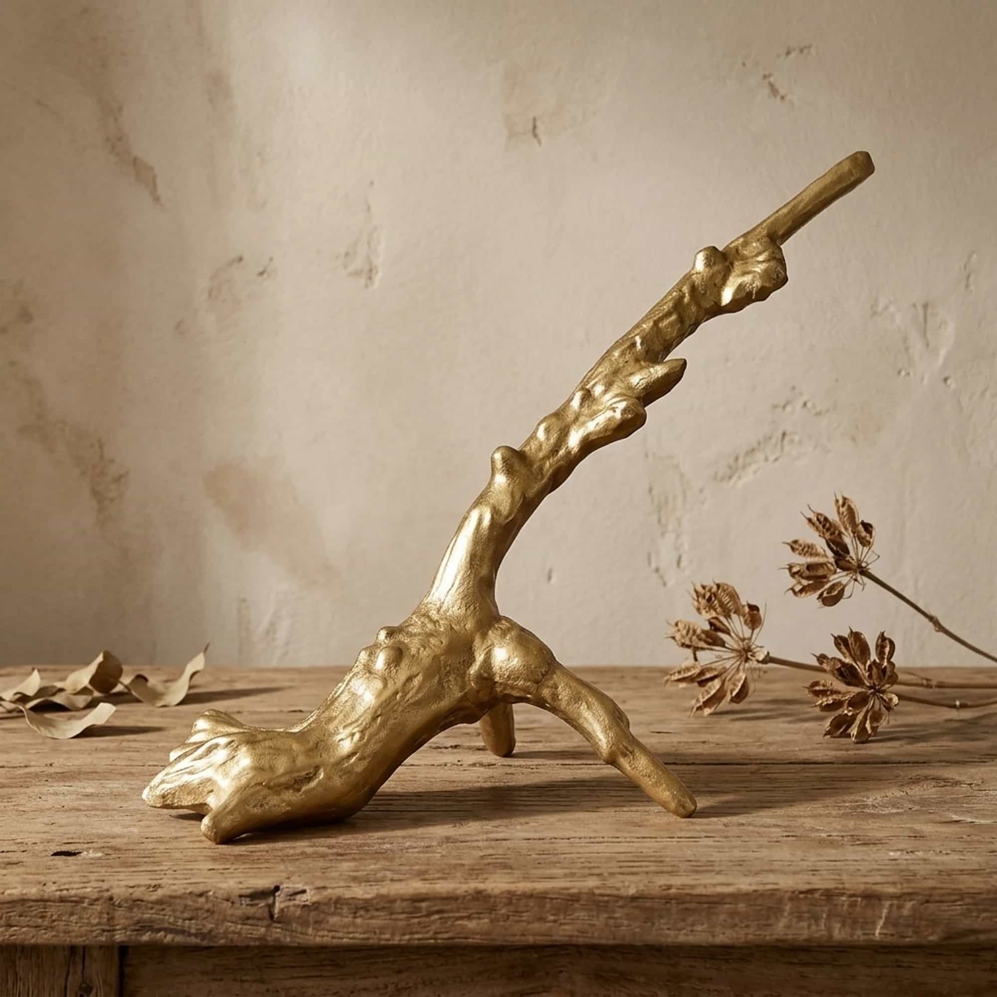 Sculptuur Goud Gespoten - Benoa