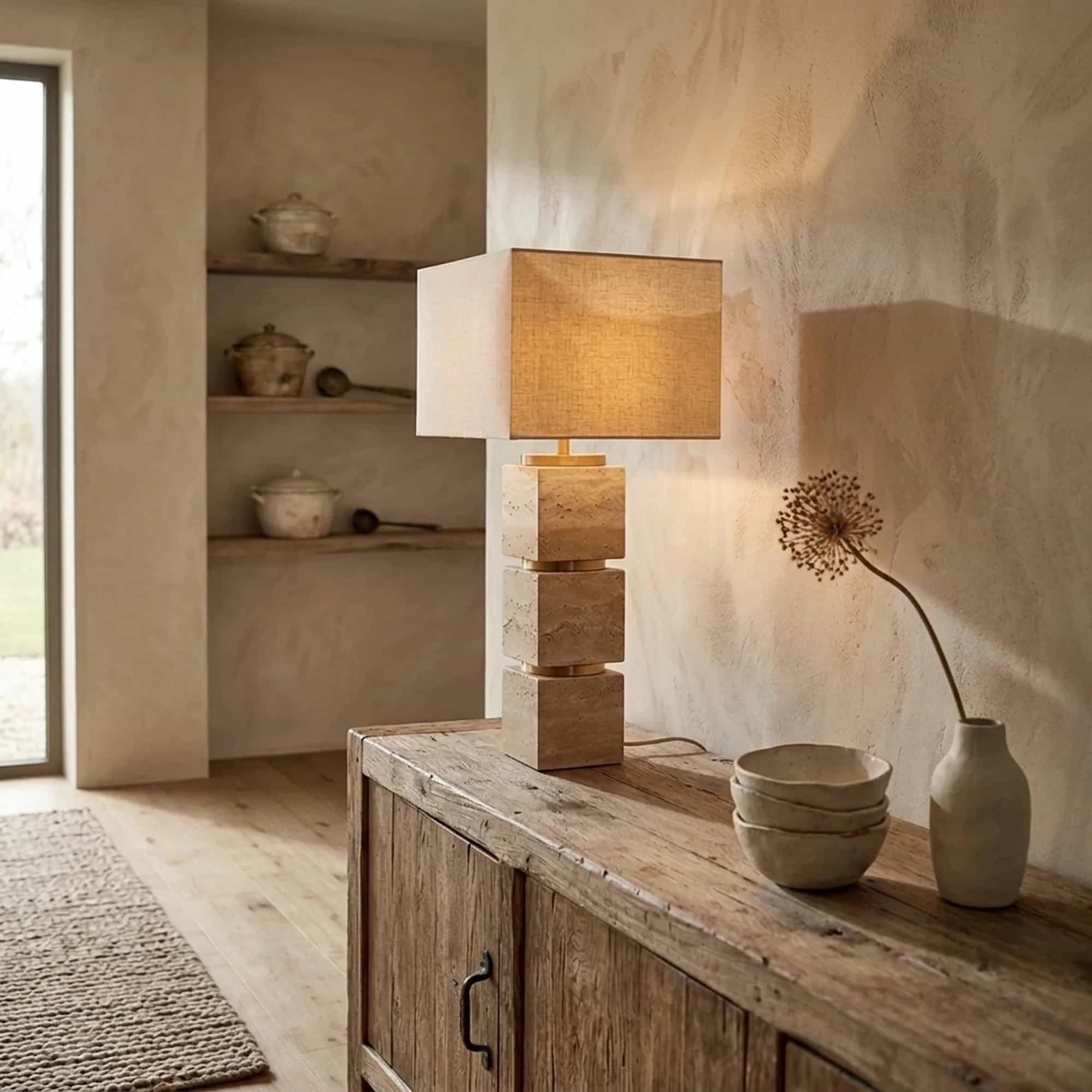 Tafellamp Jaella beige