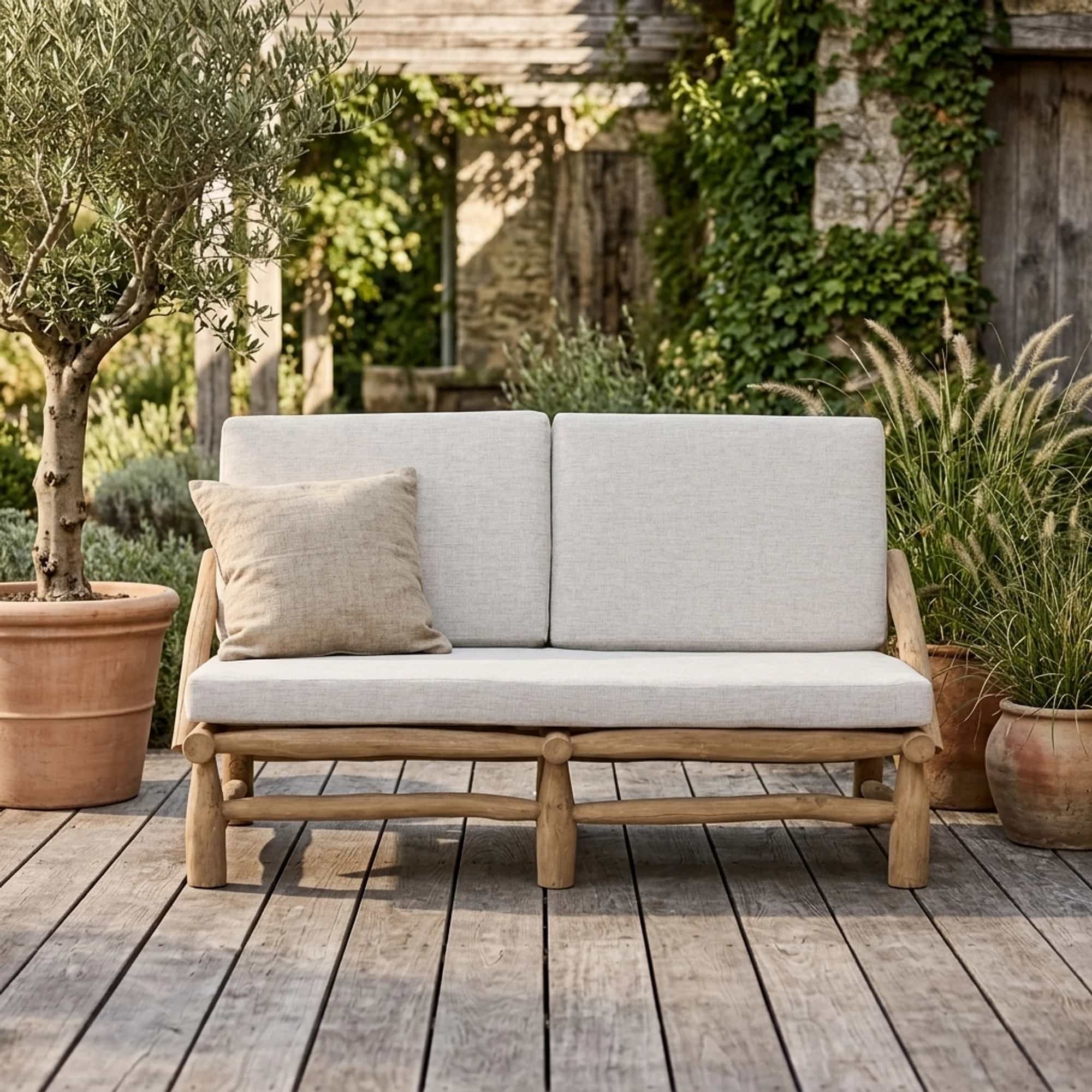 Tuinbank 2-seater Blue Marlin - MUST Living