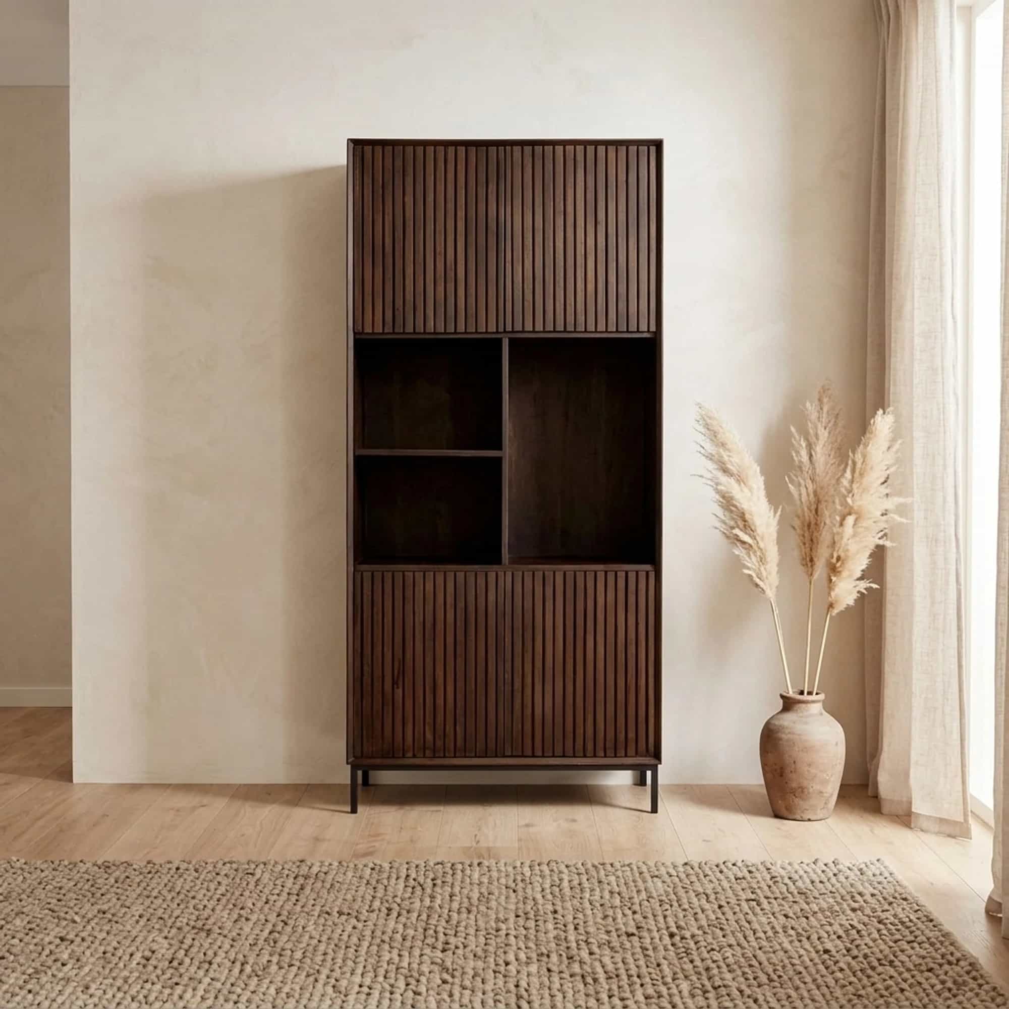 Vakkenkast Madison Brown | 90 cm