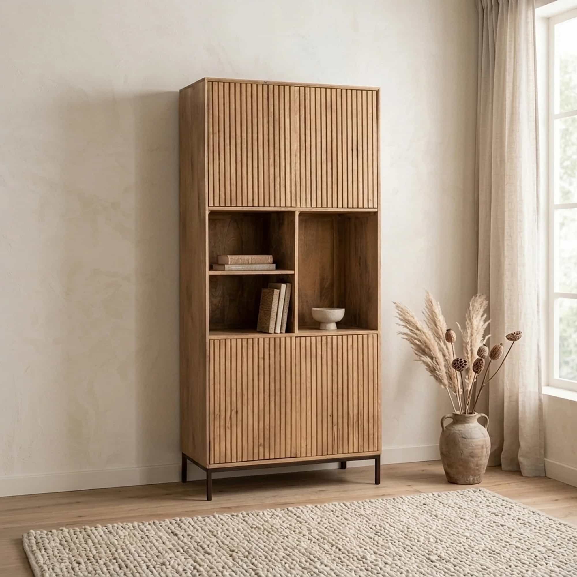 Vakkenkast Madison Natural | 90 cm