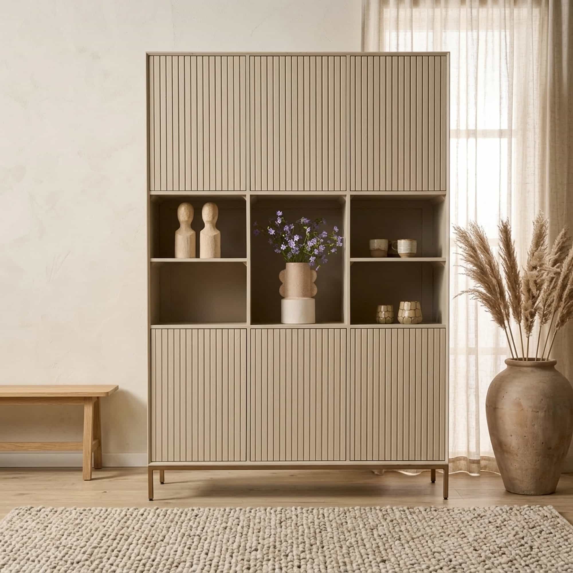Vakkenkast Madison XL Sand | 135 cm