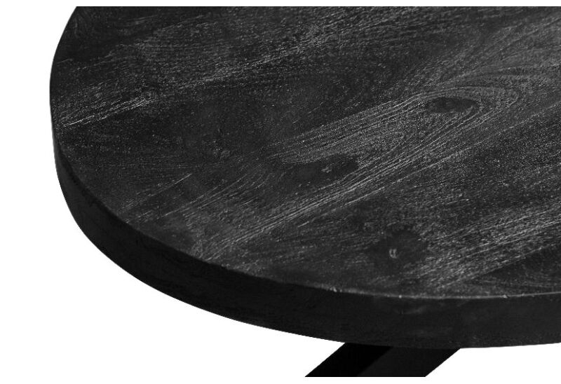 Mokana Furniture Salontafel mango ovaal zwart 
