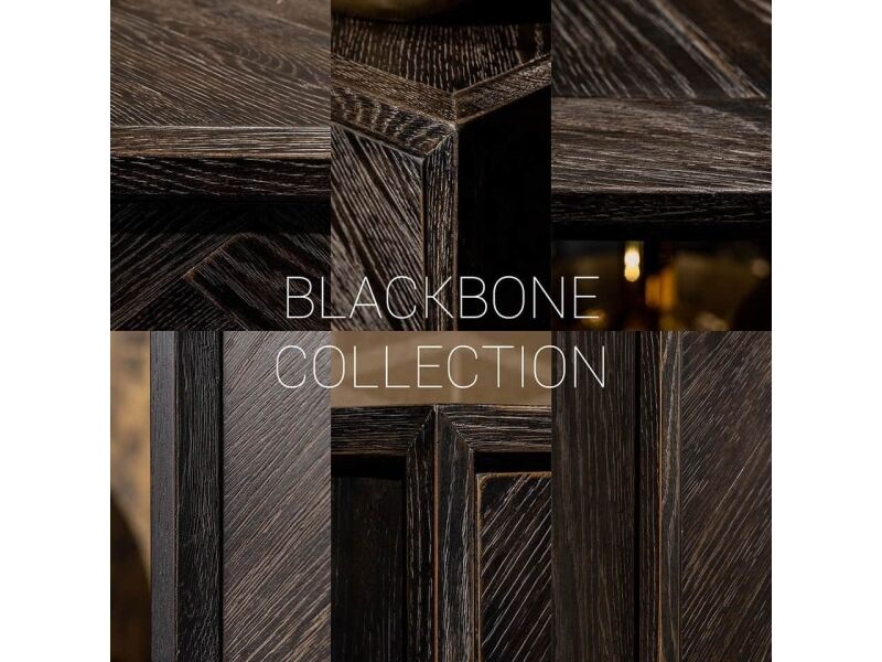 Richmond Interiors Dressoir Blackbone Gold 4-Deuren  