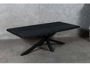 Mokana Furniture Eetkamertafel mango zwart rechthoek