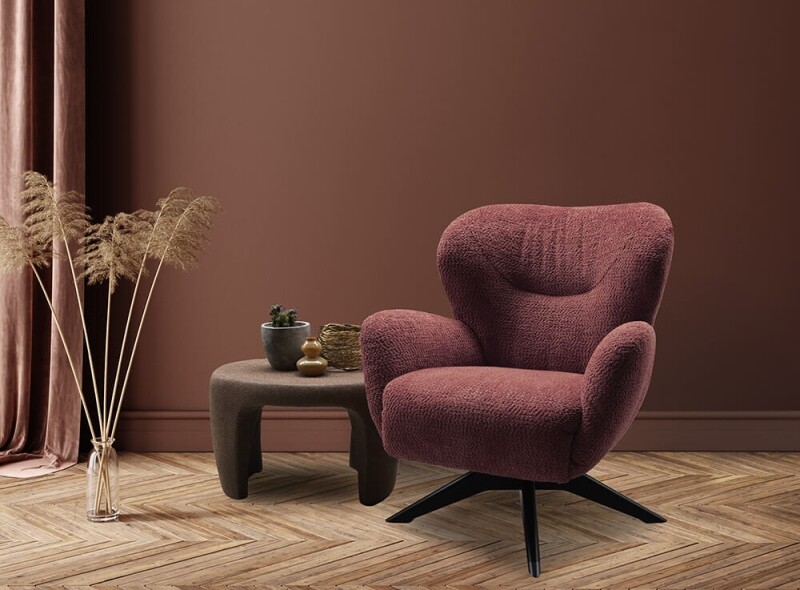 Moderne fauteuil Juicy Lucy stof