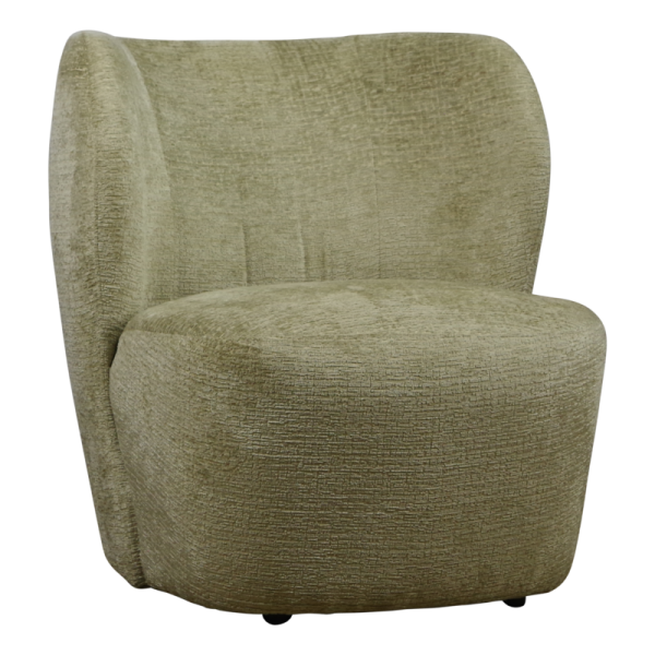Moderne fauteuil Rhona in stof 