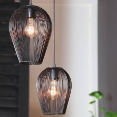 Moderne hanglamp Abby zwart metaal