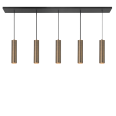 Moderne hanglamp Perugia brons 5L