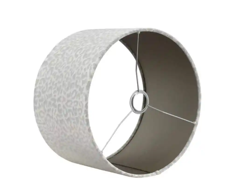 ETH Lampenkap Basoo Cilinder - Zilver Taupe 