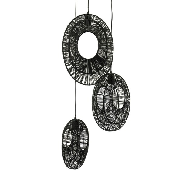 By-Boo Pendant Lamp Ovo Cluster Round Black 