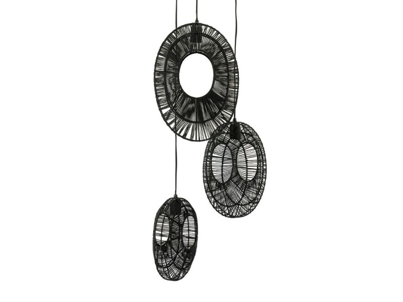 By-Boo Pendant Lamp Ovo Cluster Round Black 