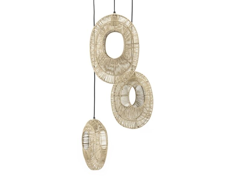 By-Boo Pendant Lamp Ovo Cluster Round Naturel 