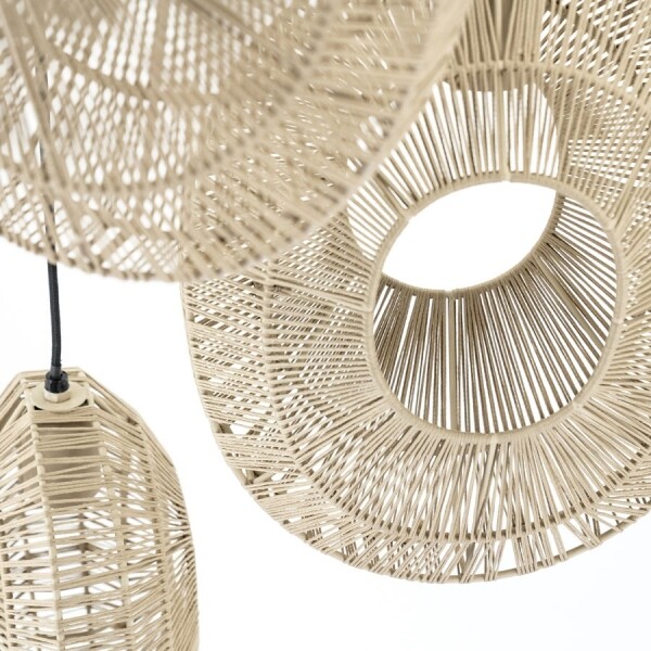 By-Boo Pendant Lamp Ovo Cluster Round Naturel 