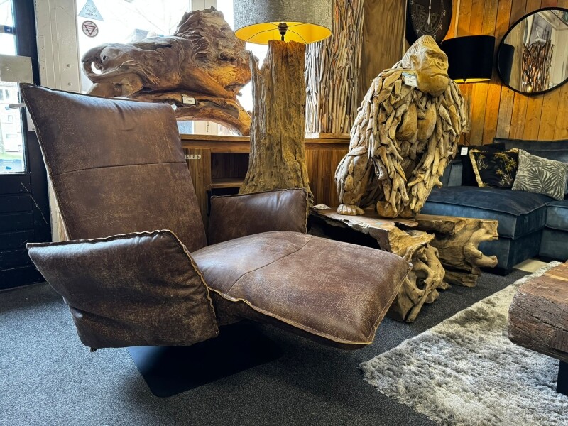 Relaxfauteuil Tessa in Africa Tabac