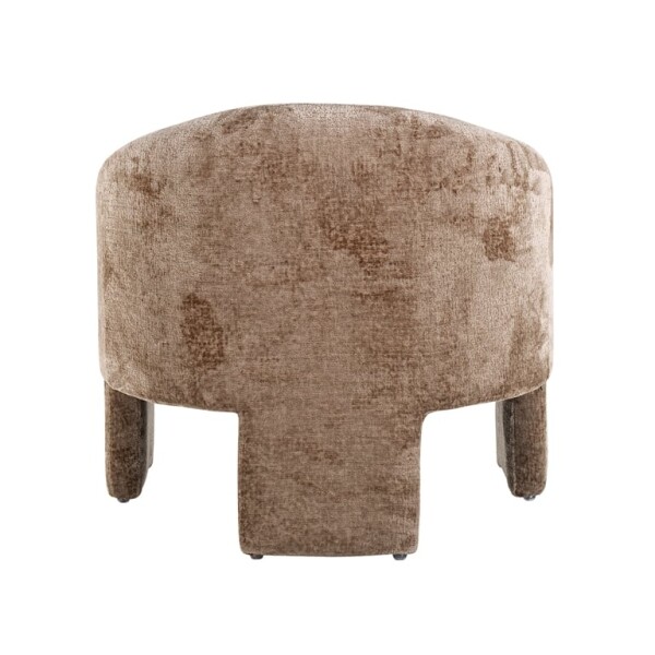 Fauteuil Charmaine taupe chenille 