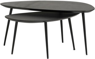 Salontafel set Flare Black organisch