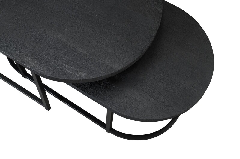 Mokana Furniture Salontafel Alfa Set Van 2 Black 