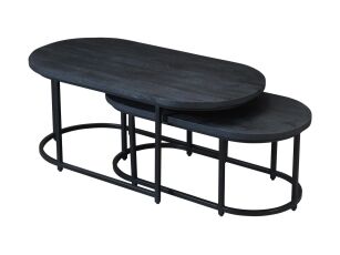 Mokana Furniture Salontafel Alfa Set Van 2 Black