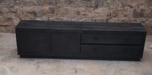 Tv-meubel Hugo uit zwart mangohout