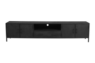 Tv-meubel Imad zwart mangohout 