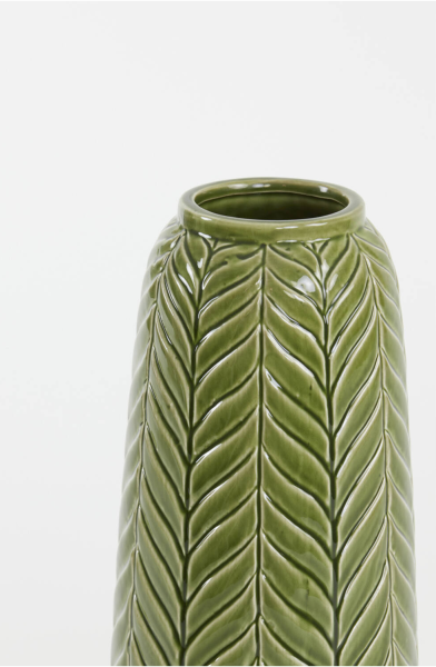 Vaas Lilo van keramiek in een groene kleur