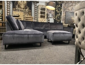 EasySofa Hoekbank Monolithos Velours