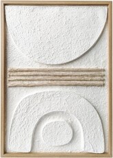 Schilderij abstract organisch zand karton 