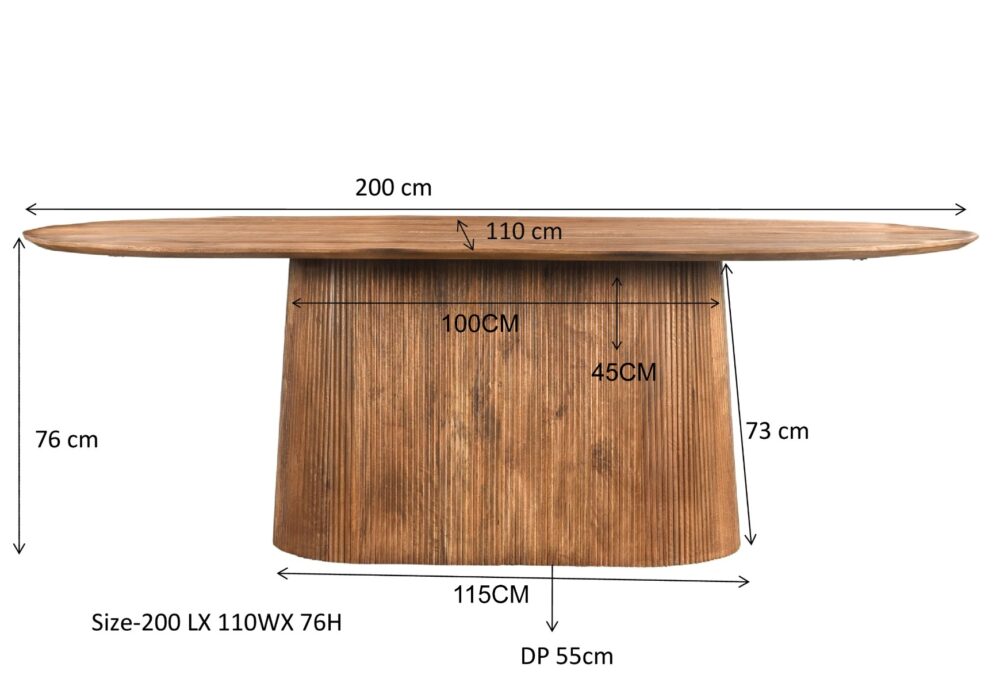 Eettafel Salvator 200cm