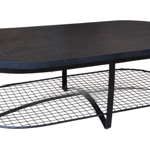 Salontafel Rio ovaal zwart mangohout