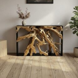 Sidetable Camiel boomstam teak