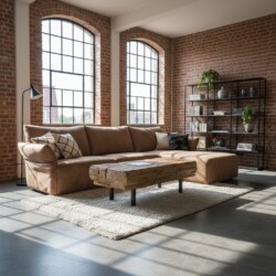 Bank Luka Chill Line in afrika Leder tabac