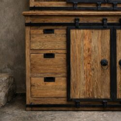 Vitrinekast Donny | Massief Teak