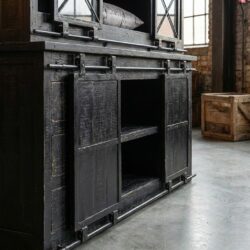 Vitrinekast Donny | Zwart