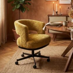 Eetkamerstoel Bridgestone in het geel van pmp furniture