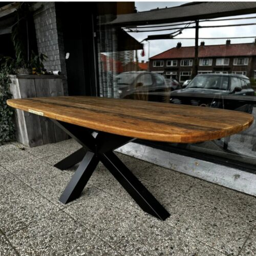 Eettafel Donny teakhout Deens Ovaal
