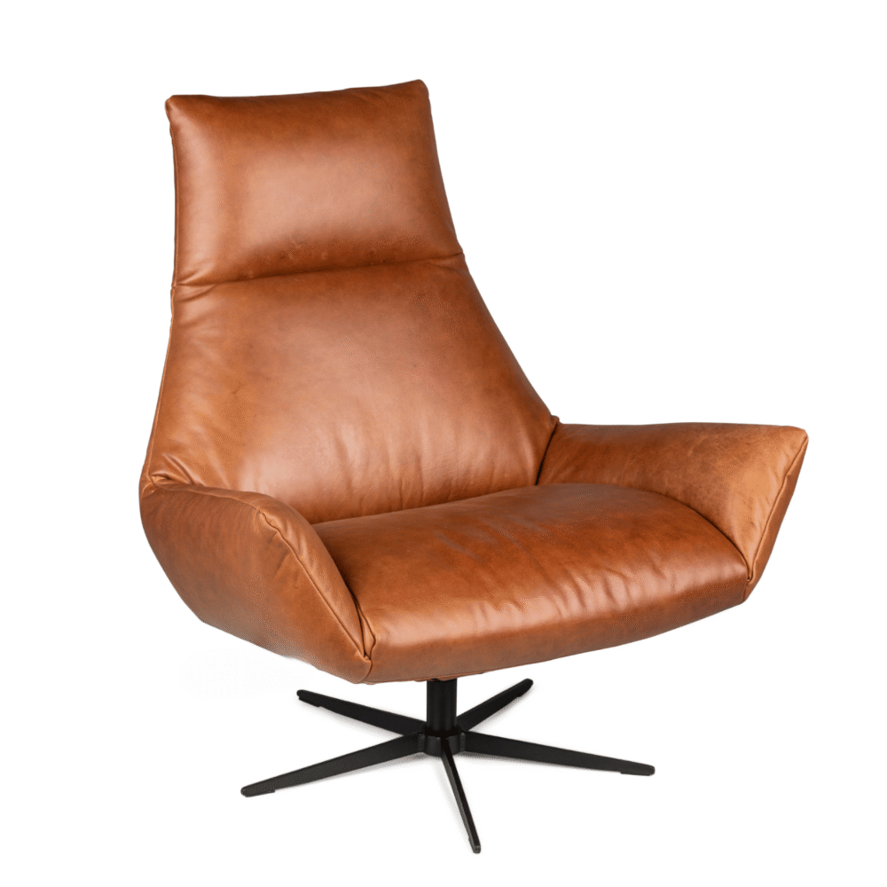 Fauteuil Wim | Cognac Leder
