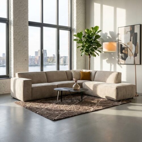 Hoekbank Loki van easy sofa in het wit met talloze opties