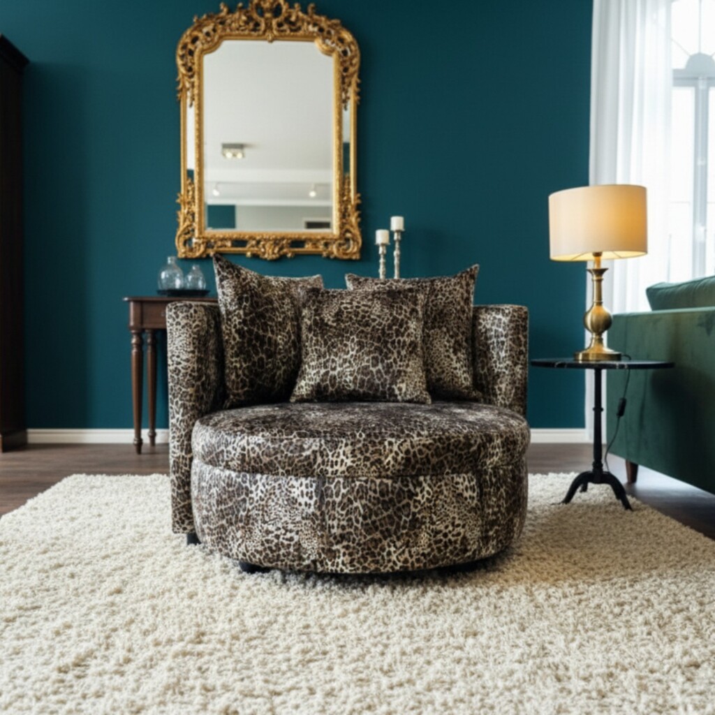 La Lord stoel met panterprint