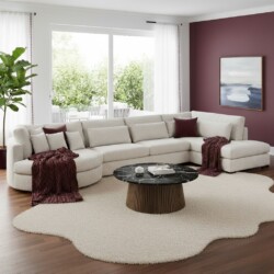 Moderne woonkamer met comfortabele bank