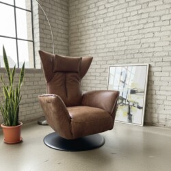 Relaxfauteuil Jelle Chill Line Oorfauteuil Electrisch verstelbaar met Ronde draaipoot