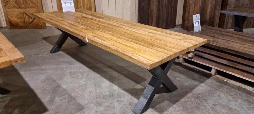 Eettafel Donny Teakhout massief