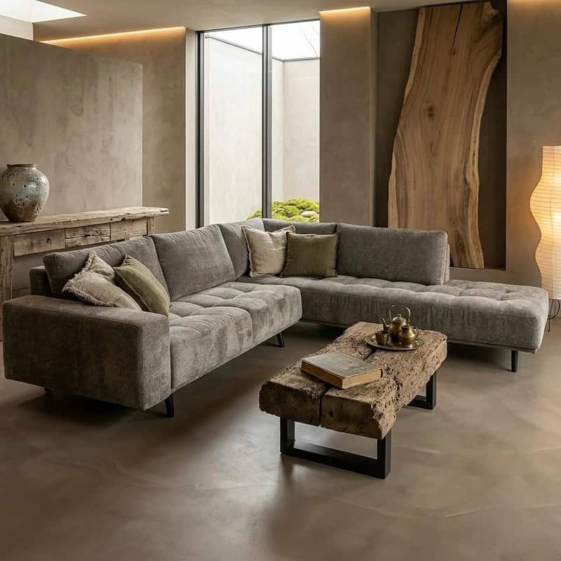 Ecksofa Gianni von Mokana, modernes und bequemes Design für jedes Wohnzimmer.