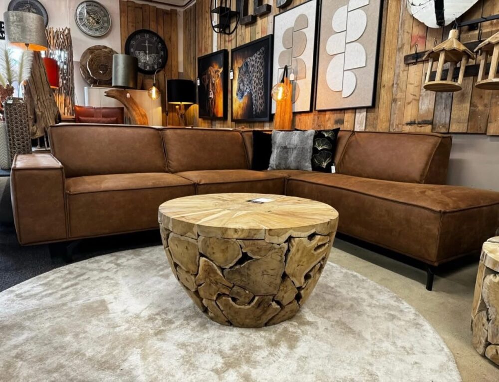 Hoekbank Marvin eco leder