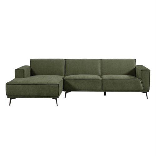 Leeds 2 5-AR + Chaise L – City 355 Bottle Green