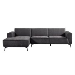Leeds 2 5-AR + Chaise L – City 464 Black Blue