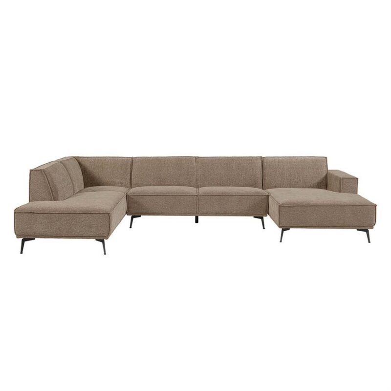 Leeds Chaise R – 2 5 – Ottoman L – City 453 Moss Grey