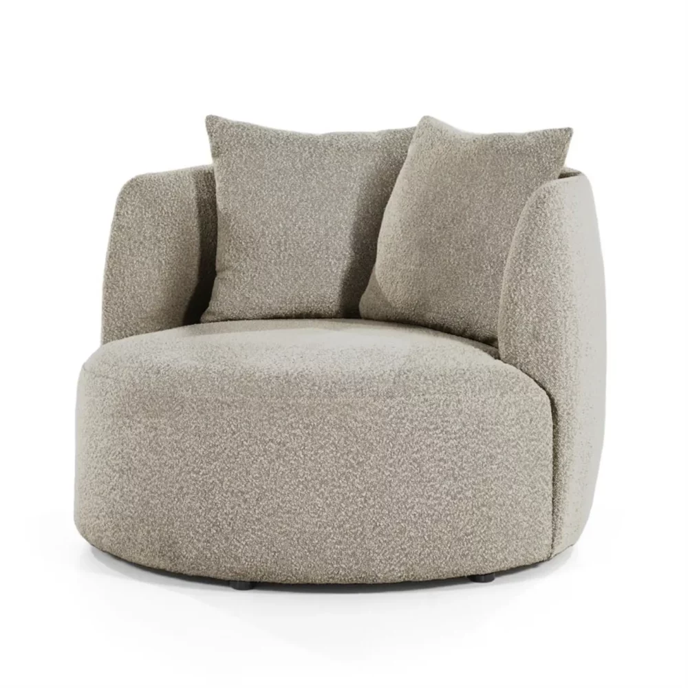 Fauteuil Louis met kussen – zand Spark