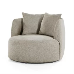 Fauteuil Louis met kussen – zand Spark